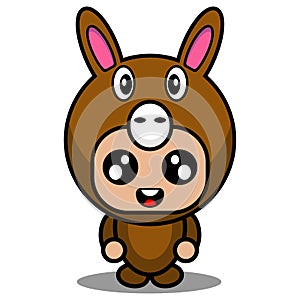 cute kangoroo animal mascot costume