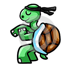 Cute Karate Turtle