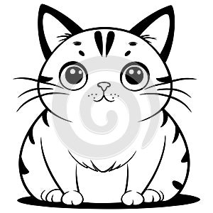 Cute Kawaii Chubby Cat