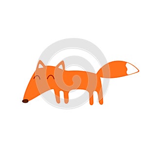 Cute kawaii fox icon