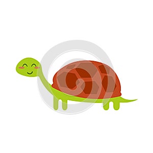 Cute kawaii turtle icon