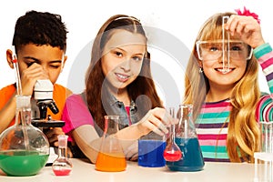 Cute kids and chemistry