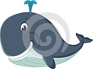Cute killer whale cartoon