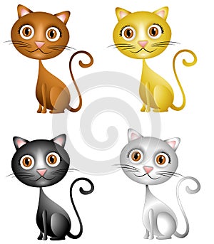 Cute Kittens Clip Art