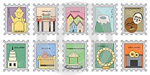 Cute Korean Stamp Souvenir