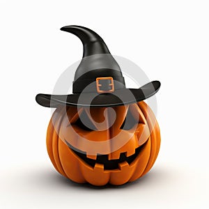 Cute Kwanzaa Jackolantern With Devil Hat - 3d Pumpkin Render