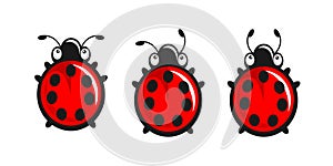 Cute Ladybugs - three different tentacles