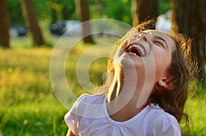 Cute laughing little girl