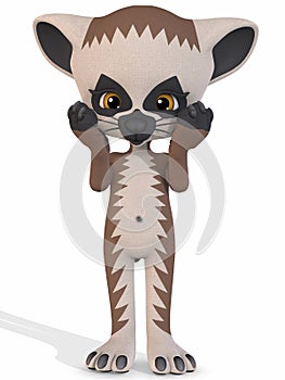 Cute Lemur - Toon Figure