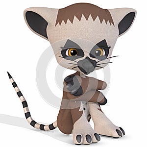Cute Lemur - Toon Figure