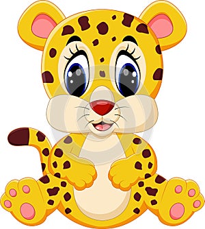 Cute leopard cartoon