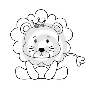 Cute Lion King Colorless