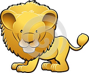 Cute Lion Vector Illustration