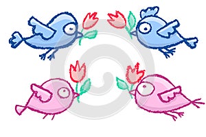 Cute little birds