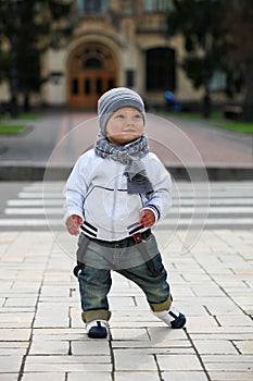 Cute little boy outdoors
