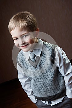 Cute little boy portrait