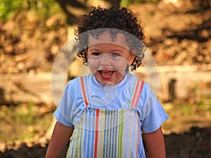 Cute little boy smiling