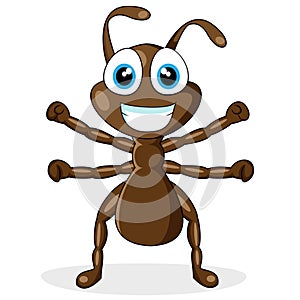 Cute little brown ant