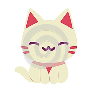 cute and little cat mascot