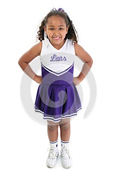 Cute little cheerleader