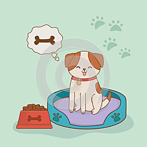 Cute little doggy mascot character