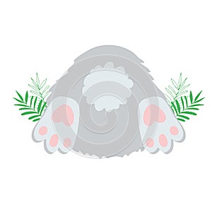 Cute Little Easter Bunny Vector Illustration