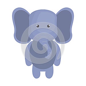 Cute little elephant animal character