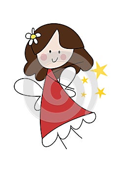 Cute little fairy girl