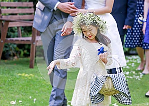 Cute little flower girl