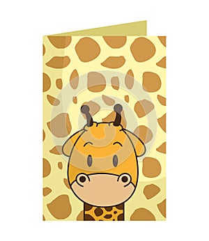 Cute little giraffe character