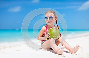 Cute little girl at beach