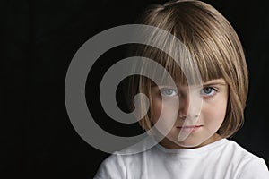 Cute Little Girl With Confident Look