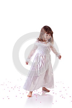 Little girl dancing photo