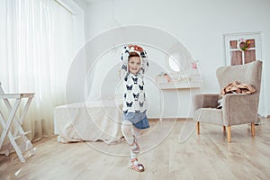 Cute little girl dreams of becoming a ballerina. Girl studying ballet.