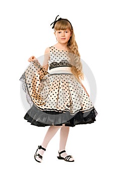 Cute little girl in a dress