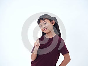 Cute little girl with ice cream