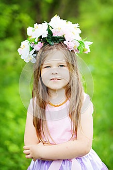 Cute little girl outdoors