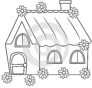Cute Little House Illustration