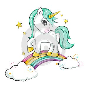 Cute little magical unicorn.