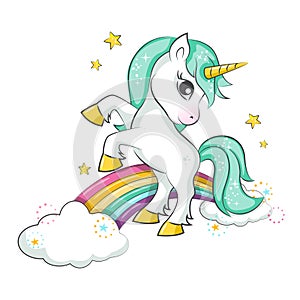 Cute little magical unicorn.