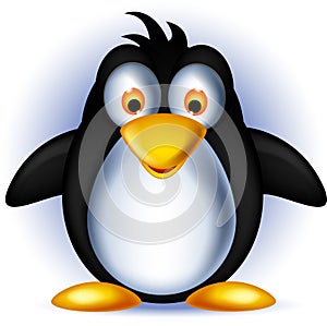 Cute little penguin cartoon