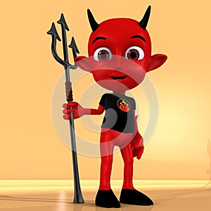 Cute little red devil