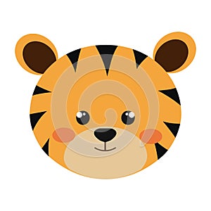 Cute little tigger animal character