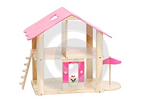 Cute little wooden dollhouse