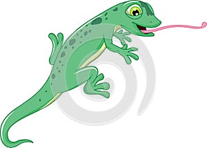 Cute lizard cartoon