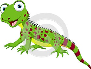 Cute lizard cartoon