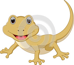 Cute lizard cartoon