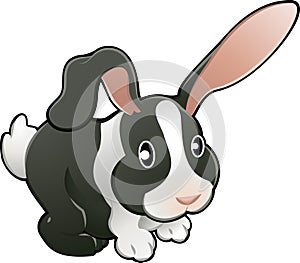 Cute lovable rabbit vector ill