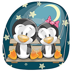 Cute Lovers Penguins