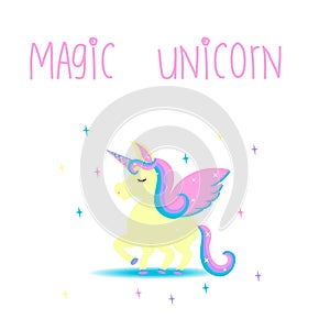 Cute magic unicon